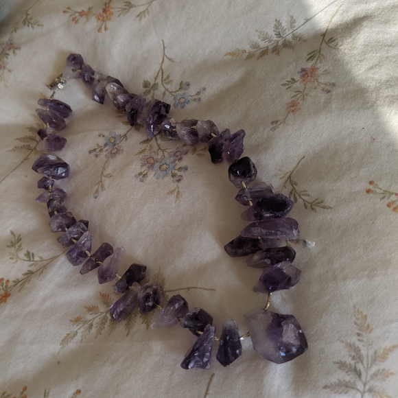 Antique Amethyst Stone necklace - Picture 3 of 6